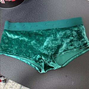 PINK Victoria's Secret Women's Velvet panties - Emerald